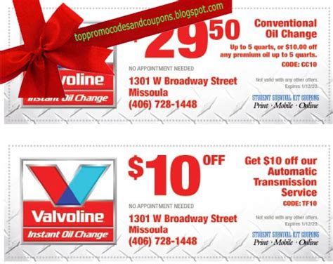 valvoline oil change coupon|valvoline oil change coupons printable 2023.